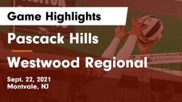 Pascack Hills  vs Westwood Regional  Game Highlights - Sept. 22, 2021