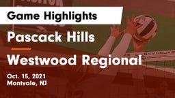 Pascack Hills  vs Westwood Regional  Game Highlights - Oct. 15, 2021