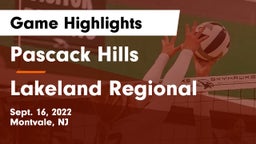 Pascack Hills  vs Lakeland Regional  Game Highlights - Sept. 16, 2022