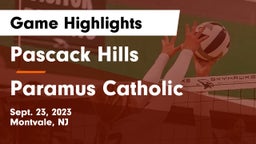 Pascack Hills  vs Paramus Catholic  Game Highlights - Sept. 23, 2023