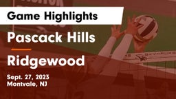 Pascack Hills  vs Ridgewood  Game Highlights - Sept. 27, 2023