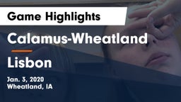 Calamus-Wheatland  vs Lisbon  Game Highlights - Jan. 3, 2020