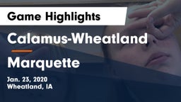 Calamus-Wheatland  vs Marquette Game Highlights - Jan. 23, 2020