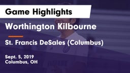 Worthington Kilbourne  vs St. Francis DeSales  (Columbus) Game Highlights - Sept. 5, 2019
