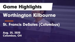 Worthington Kilbourne  vs St. Francis DeSales  (Columbus) Game Highlights - Aug. 25, 2020