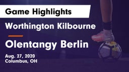 Worthington Kilbourne  vs Olentangy Berlin  Game Highlights - Aug. 27, 2020