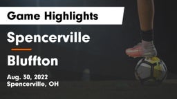 Spencerville  vs Bluffton  Game Highlights - Aug. 30, 2022