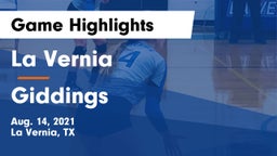 La Vernia  vs Giddings  Game Highlights - Aug. 14, 2021