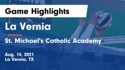 La Vernia  vs St. Michael's Catholic Academy Game Highlights - Aug. 14, 2021