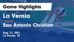 La Vernia  vs San Antonio Christian  Game Highlights - Aug. 21, 2021