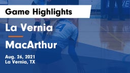 La Vernia  vs MacArthur  Game Highlights - Aug. 26, 2021