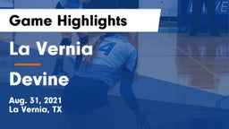 La Vernia  vs Devine  Game Highlights - Aug. 31, 2021