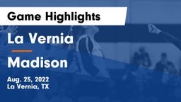 La Vernia  vs Madison Game Highlights - Aug. 25, 2022