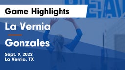 La Vernia  vs Gonzales  Game Highlights - Sept. 9, 2022