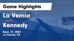 La Vernia  vs Kennedy  Game Highlights - Sept. 27, 2022