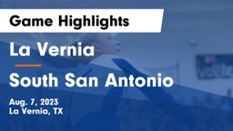 La Vernia  vs South San Antonio  Game Highlights - Aug. 7, 2023