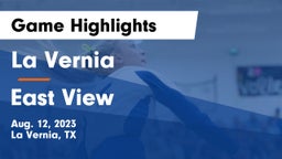 La Vernia  vs East View Game Highlights - Aug. 12, 2023