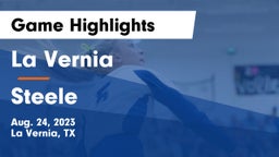 La Vernia  vs Steele  Game Highlights - Aug. 24, 2023