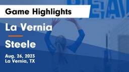 La Vernia  vs Steele Game Highlights - Aug. 26, 2023