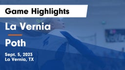 La Vernia  vs Poth Game Highlights - Sept. 5, 2023