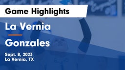 La Vernia  vs Gonzales  Game Highlights - Sept. 8, 2023