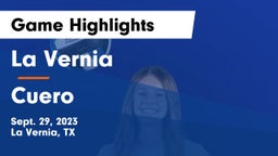 La Vernia  vs Cuero Game Highlights - Sept. 29, 2023