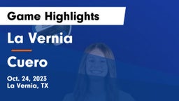 La Vernia  vs Cuero Game Highlights - Oct. 24, 2023