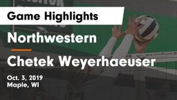 Northwestern  vs Chetek Weyerhaeuser  Game Highlights - Oct. 3, 2019