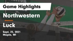 Northwestern  vs Luck  Game Highlights - Sept. 25, 2021