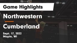 Northwestern  vs Cumberland  Game Highlights - Sept. 17, 2022