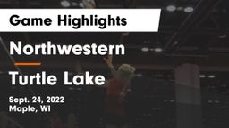 Northwestern  vs Turtle Lake  Game Highlights - Sept. 24, 2022