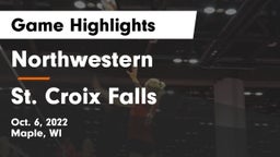 Northwestern  vs St. Croix Falls  Game Highlights - Oct. 6, 2022