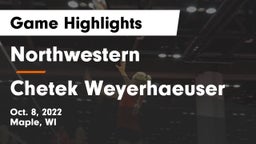 Northwestern  vs Chetek Weyerhaeuser  Game Highlights - Oct. 8, 2022