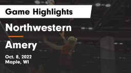 Northwestern  vs Amery  Game Highlights - Oct. 8, 2022