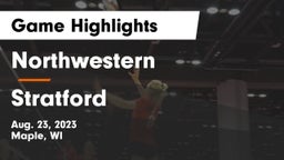 Northwestern  vs Stratford  Game Highlights - Aug. 23, 2023