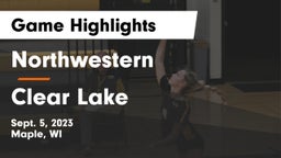 Northwestern  vs Clear Lake  Game Highlights - Sept. 5, 2023