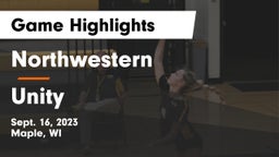 Northwestern  vs Unity  Game Highlights - Sept. 16, 2023