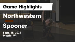 Northwestern  vs Spooner  Game Highlights - Sept. 19, 2023