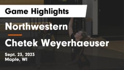 Northwestern  vs Chetek Weyerhaeuser  Game Highlights - Sept. 23, 2023