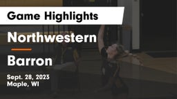 Northwestern  vs Barron  Game Highlights - Sept. 28, 2023