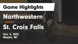 Northwestern  vs St. Croix Falls  Game Highlights - Oct. 5, 2023