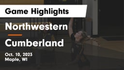 Northwestern  vs Cumberland  Game Highlights - Oct. 10, 2023