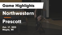 Northwestern  vs Prescott  Game Highlights - Oct. 17, 2023