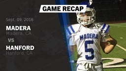 Recap: Madera  vs. Hanford  2016