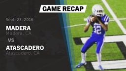 Recap: Madera  vs. Atascadero  2016