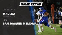 Recap: Madera  vs. San Joaquin Memorial  2016