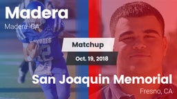 Matchup: Madera  vs. San Joaquin Memorial  2018