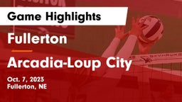 Fullerton  vs Arcadia-Loup City  Game Highlights - Oct. 7, 2023