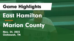 East Hamilton  vs Marion County  Game Highlights - Nov. 24, 2023