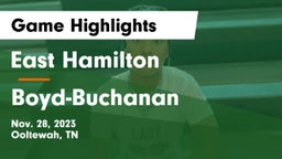 East Hamilton  vs Boyd-Buchanan  Game Highlights - Nov. 28, 2023